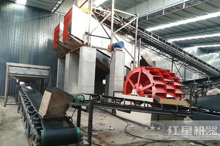 洗砂機、輸送機